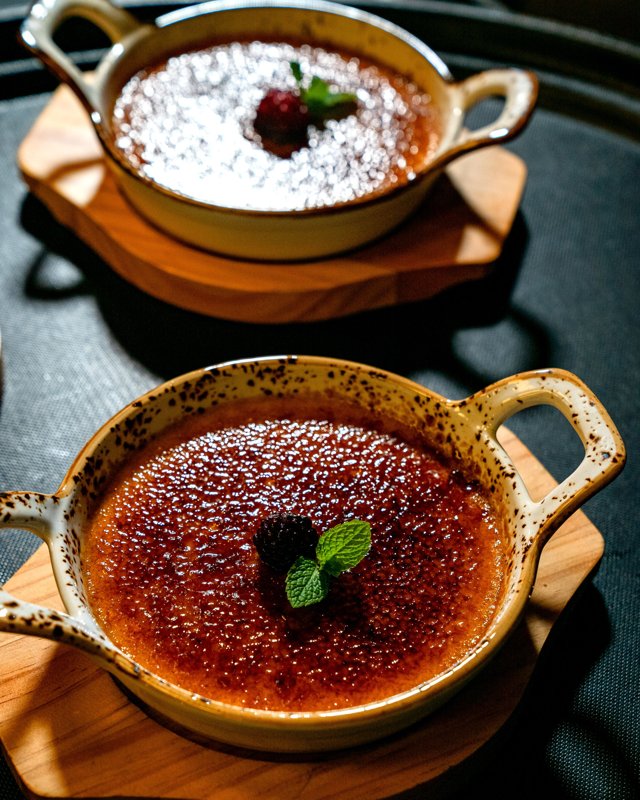 Crème brûlée fleur d'oranger