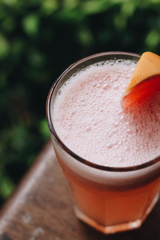 Jus pamplemousse framboises