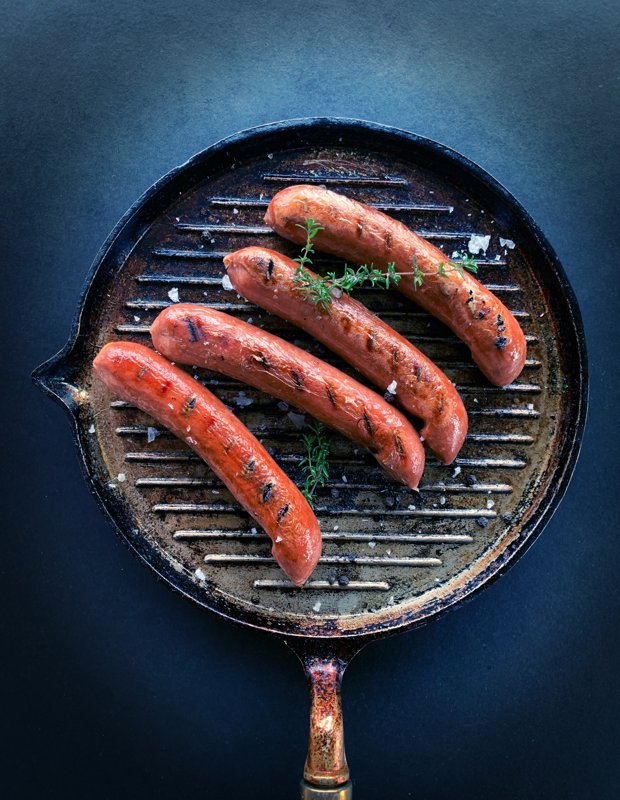 Merguez d'Alsace grillées