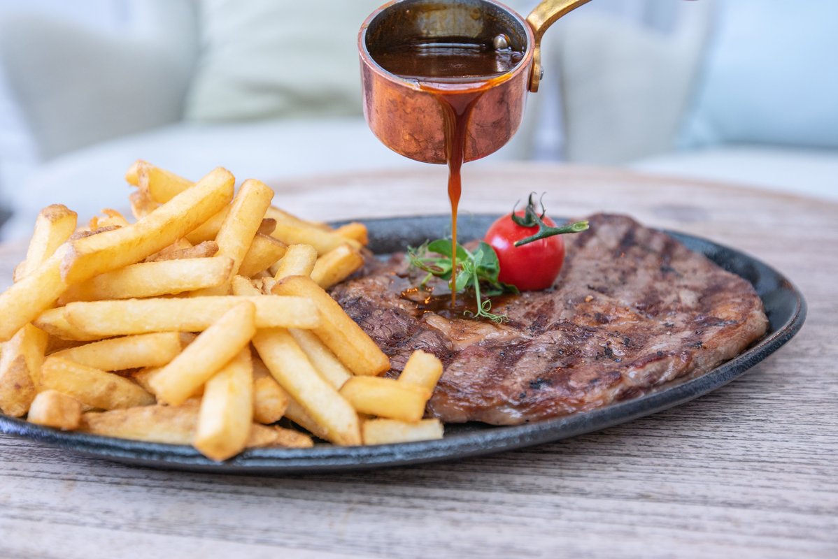 Onglet de boeuf grillé