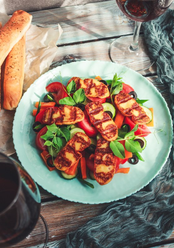 Salade Halloumi